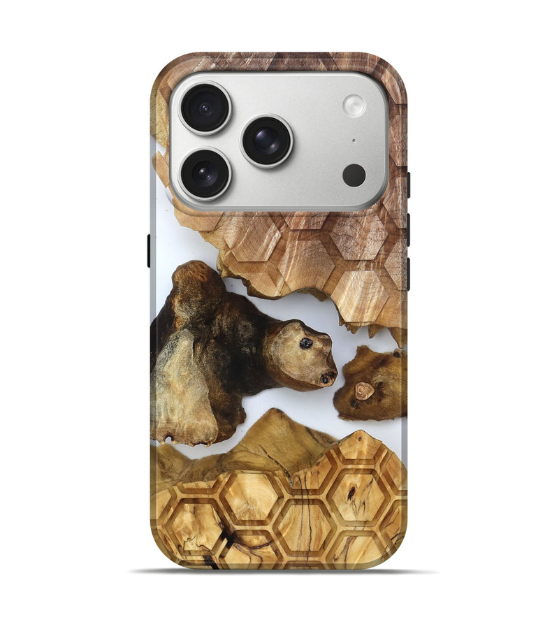 iPhone 17 Pro Wood Live Edge Phone Case - Colonel (Clear, 831869)