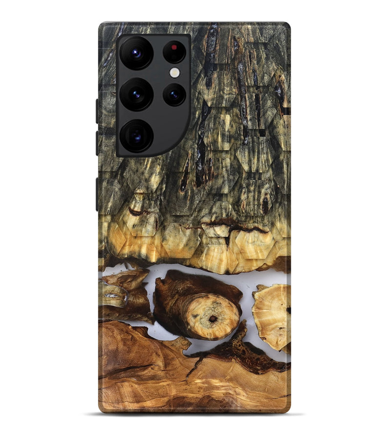 Galaxy S22 Ultra Wood Live Edge Phone Case - Angela (Clear, 831871)