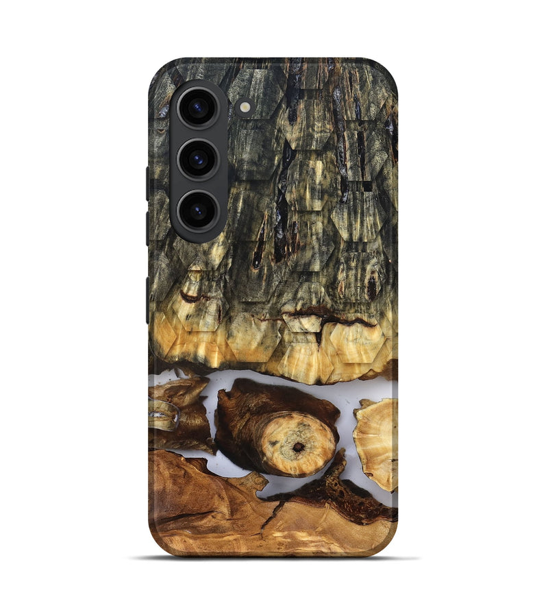 Galaxy S23 Wood Live Edge Phone Case - Angela (Clear, 831871)