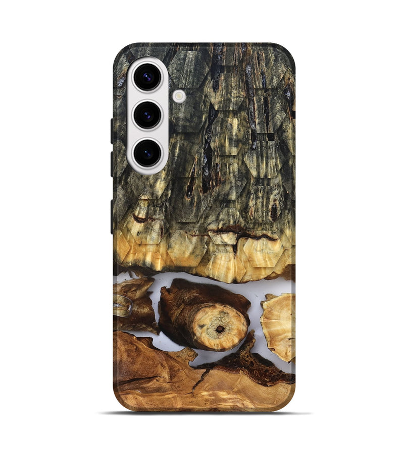 Galaxy S25 Wood Live Edge Phone Case - Angela (Clear, 831871)