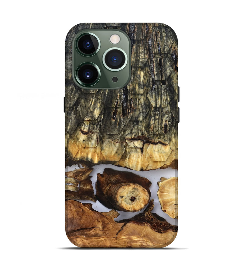 iPhone 13 Pro Wood Live Edge Phone Case - Angela (Clear, 831871)