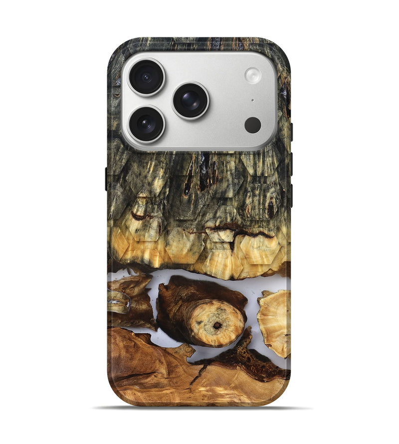 iPhone 17 Pro Wood Live Edge Phone Case - Angela (Clear, 831871)
