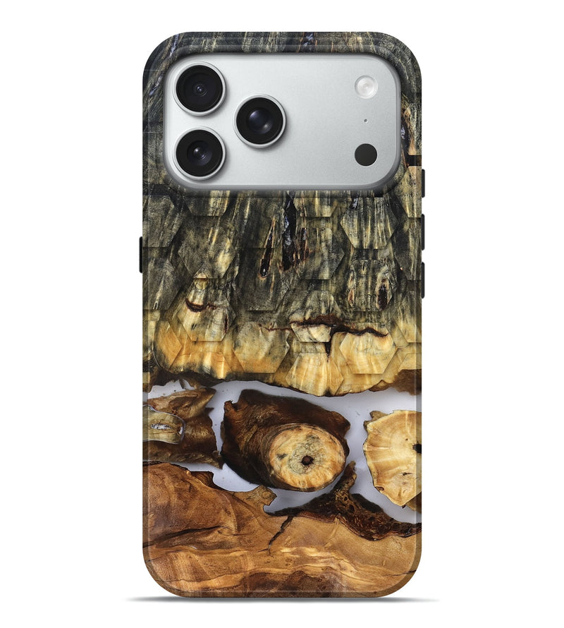 iPhone 18 Pro Max Wood Live Edge Phone Case - Angela (Clear, 831871)
