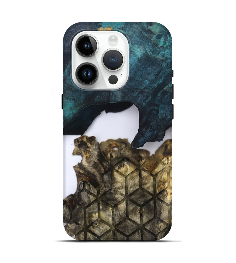 iPhone 15 Pro Wood Live Edge Phone Case - Tatyana (Clear, 831872)