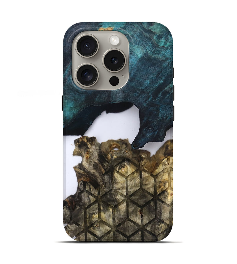 iPhone 16 Pro Wood Live Edge Phone Case - Tatyana (Clear, 831872)