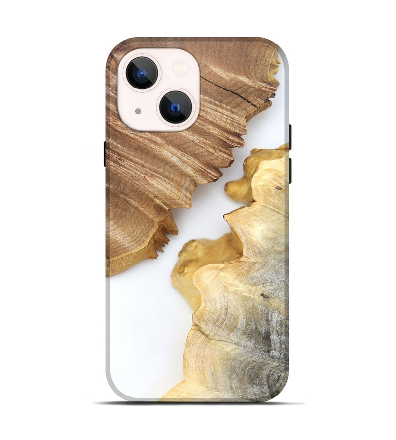 iPhone 14 Wood Live Edge Phone Case - Sabrina (Clear, 831873)