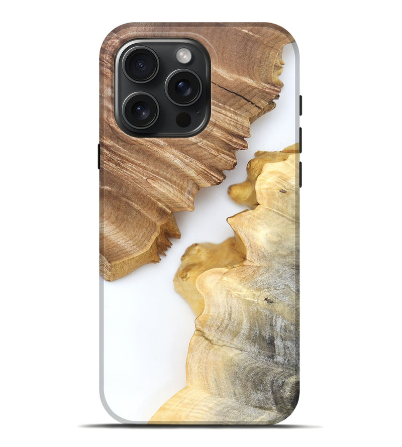 iPhone 16 Pro Max Wood Live Edge Phone Case - Sabrina (Clear, 831873)