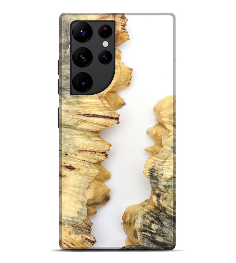 Galaxy S22 Ultra Wood Live Edge Phone Case - Riggs (Clear, 831874)