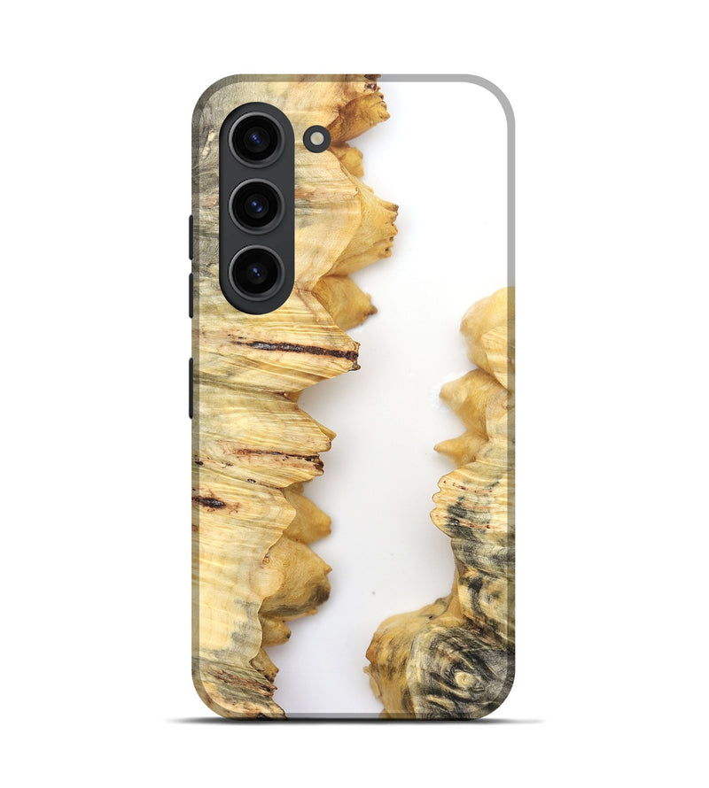 Galaxy S23 Wood Live Edge Phone Case - Riggs (Clear, 831874)