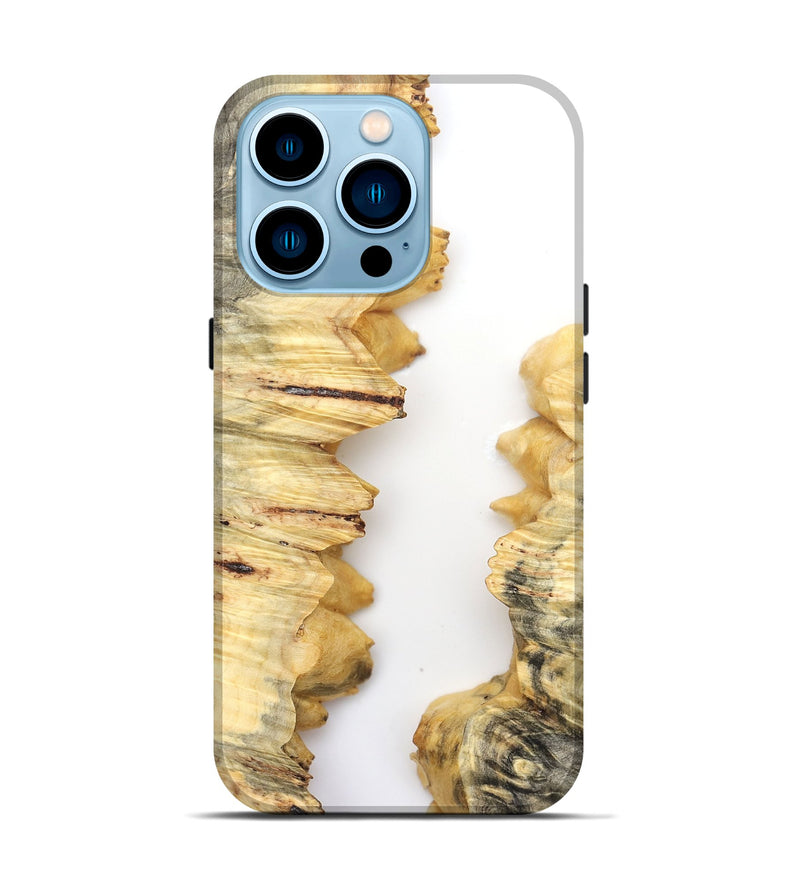 iPhone 14 Pro Wood Live Edge Phone Case - Riggs (Clear, 831874)