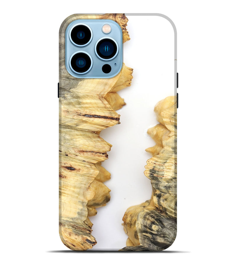 iPhone 14 Pro Max Wood Live Edge Phone Case - Riggs (Clear, 831874)