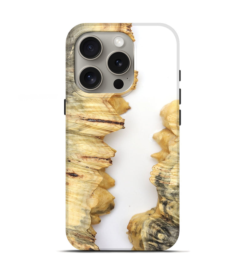 iPhone 16 Pro Wood Live Edge Phone Case - Riggs (Clear, 831874)
