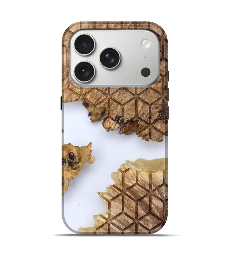 iPhone 17 Pro Wood Live Edge Phone Case - Kallie (Clear, 831875)