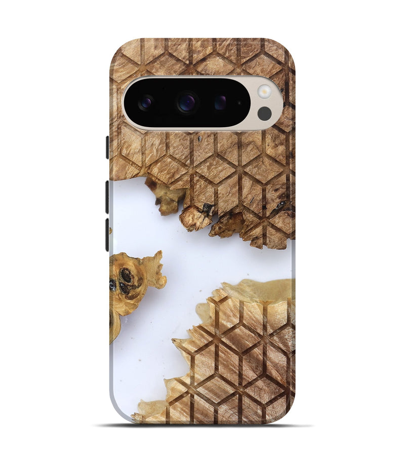 Pixel 9 Pro Wood Live Edge Phone Case - Kallie (Clear, 831875)