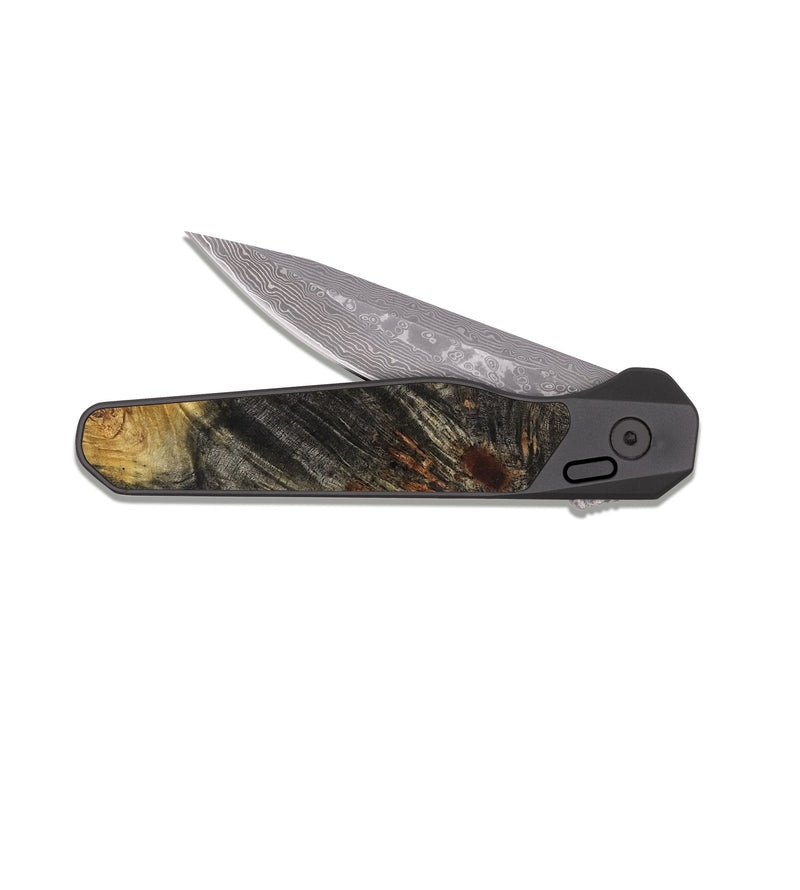 EDC Dark Damascus Wood Pocket Knife - Lonzo (Cosmos, 831879)