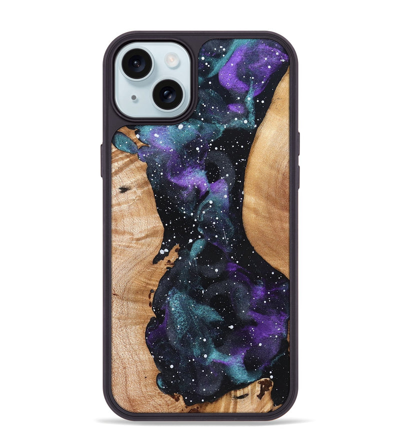 iPhone 15 Plus Wood Phone Case - Giovani (Cosmos, 831883)