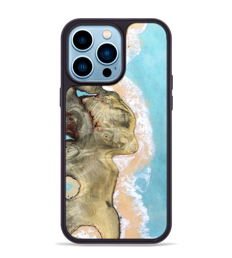 iPhone 14 Pro Max Wood Phone Case - Saniyah (Coastal, 831896)