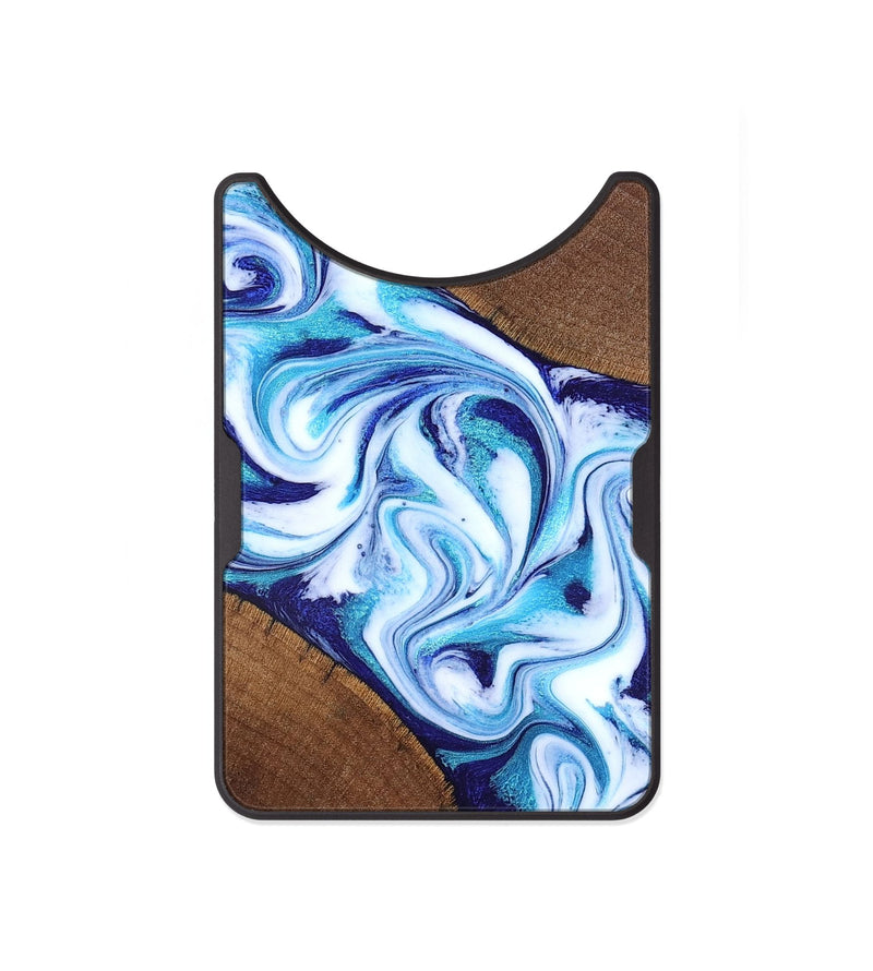 Alloy Wood Wallet - Lyda (Blue, 831916)