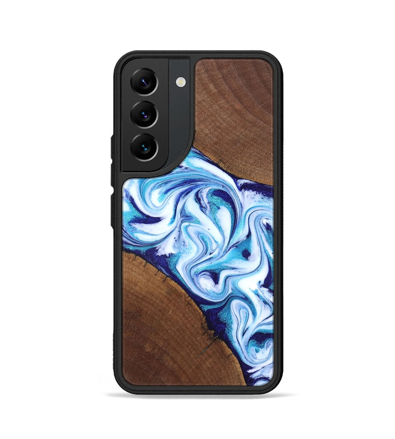 Galaxy S22 Wood Phone Case - Lyda (Blue, 831916)