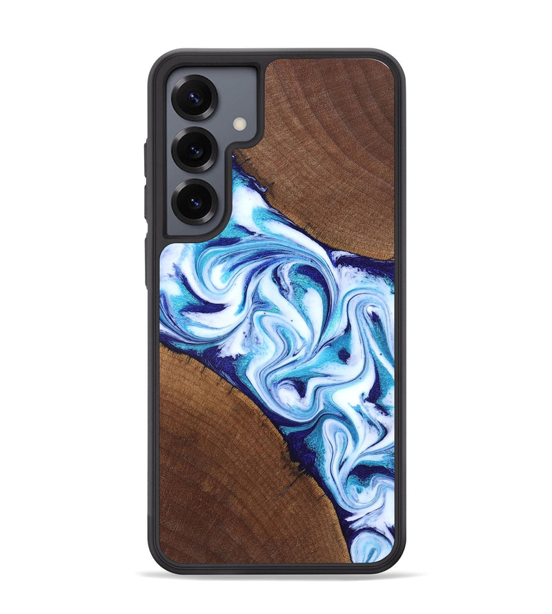 Galaxy S25 Plus Wood Phone Case - Lyda (Blue, 831916)