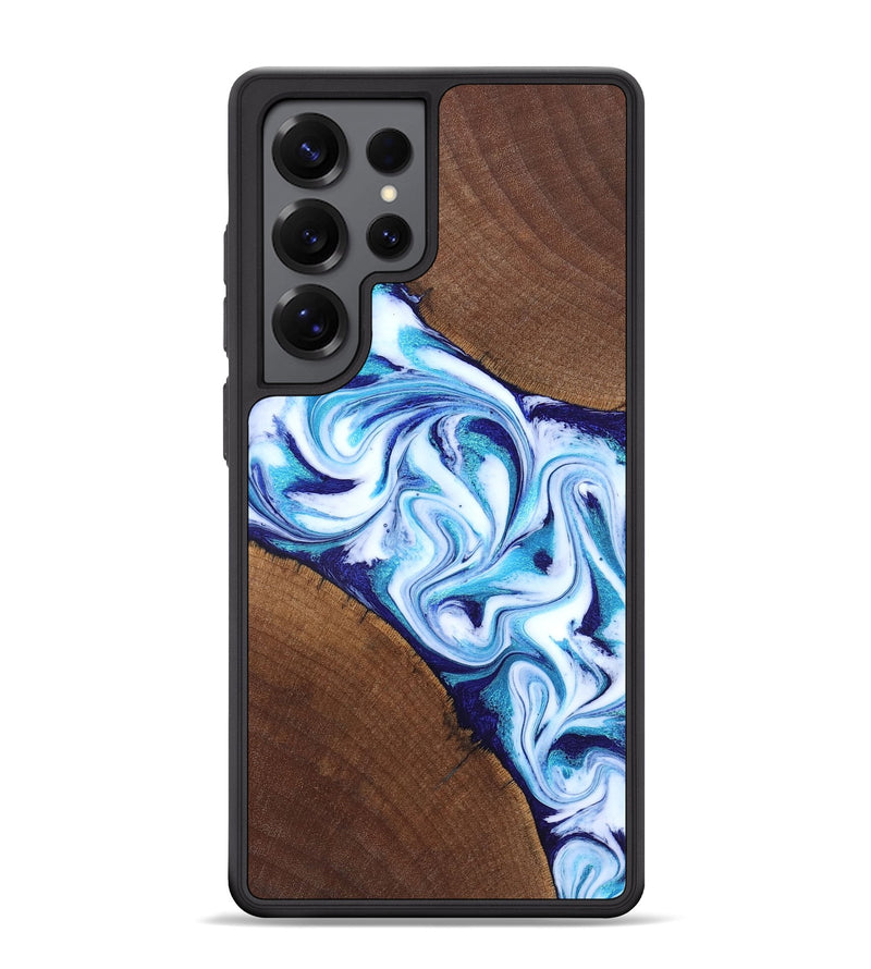 Galaxy S25 Ultra Wood Phone Case - Lyda (Blue, 831916)