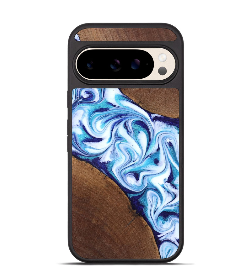 Pixel 10 Wood Phone Case - Lyda (Blue, 831916)