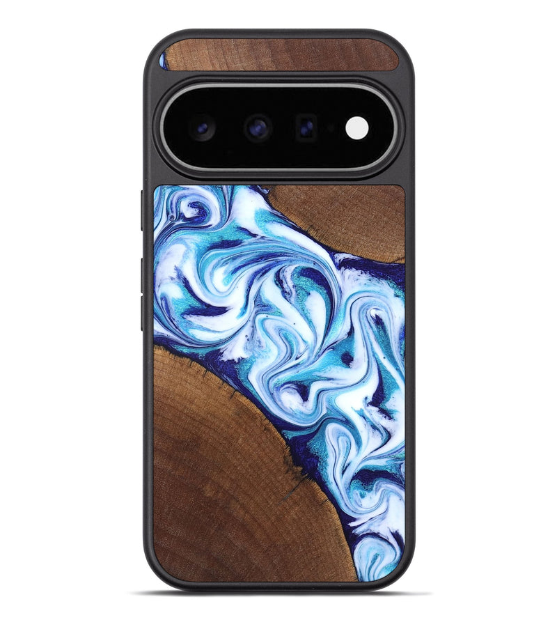 Pixel 11 Pro XL Wood Phone Case - Lyda (Blue, 831916)