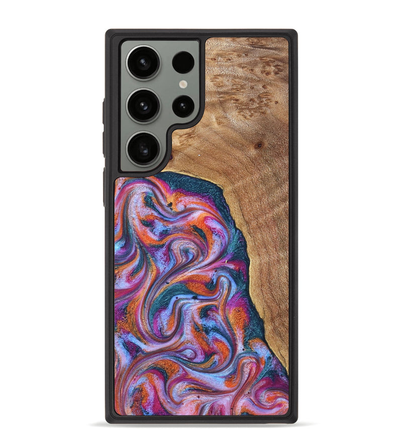 Galaxy S23 Ultra Wood Phone Case - Alyse (Blue, 831917)