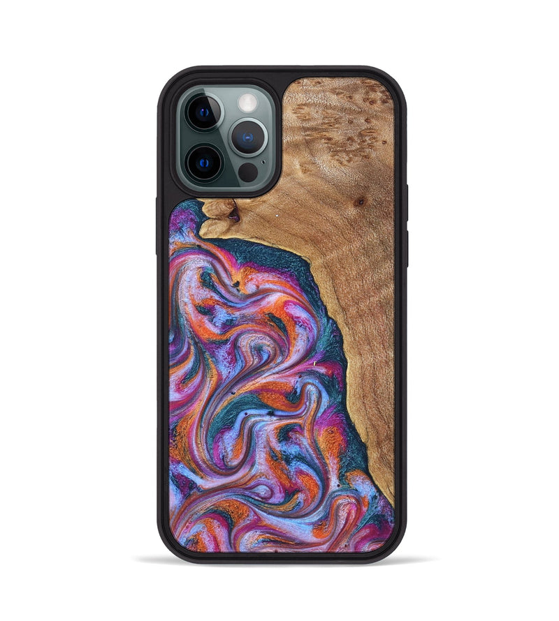 iPhone 12 Pro Wood Phone Case - Alyse (Blue, 831917)