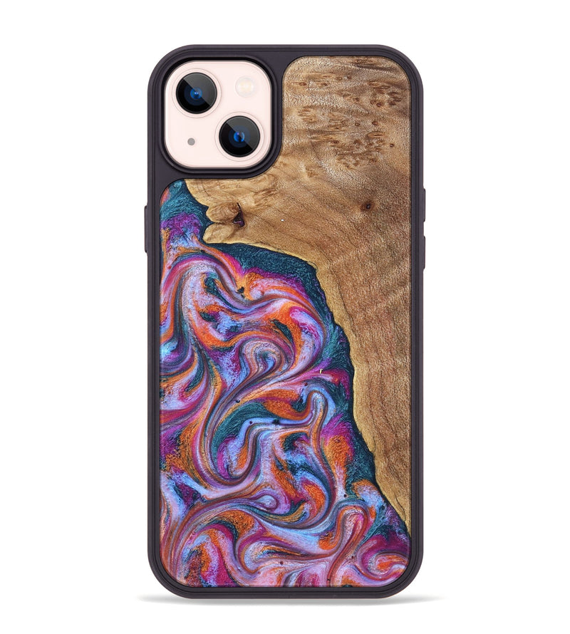 iPhone 14 Plus Wood Phone Case - Alyse (Blue, 831917)
