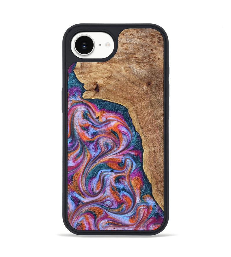 iPhone 16e Wood Phone Case - Alyse (Blue, 831917)