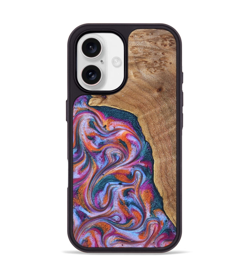 iPhone 17 Wood Phone Case - Alyse (Blue, 831917)
