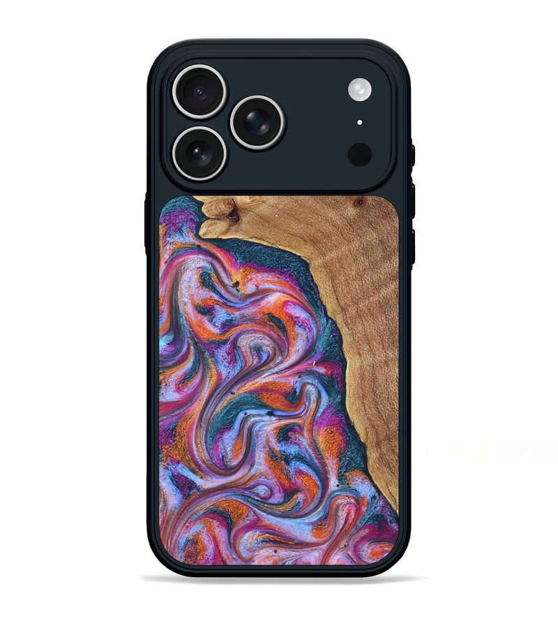iPhone 17 Pro Max Wood Phone Case - Alyse (Blue, 831917)