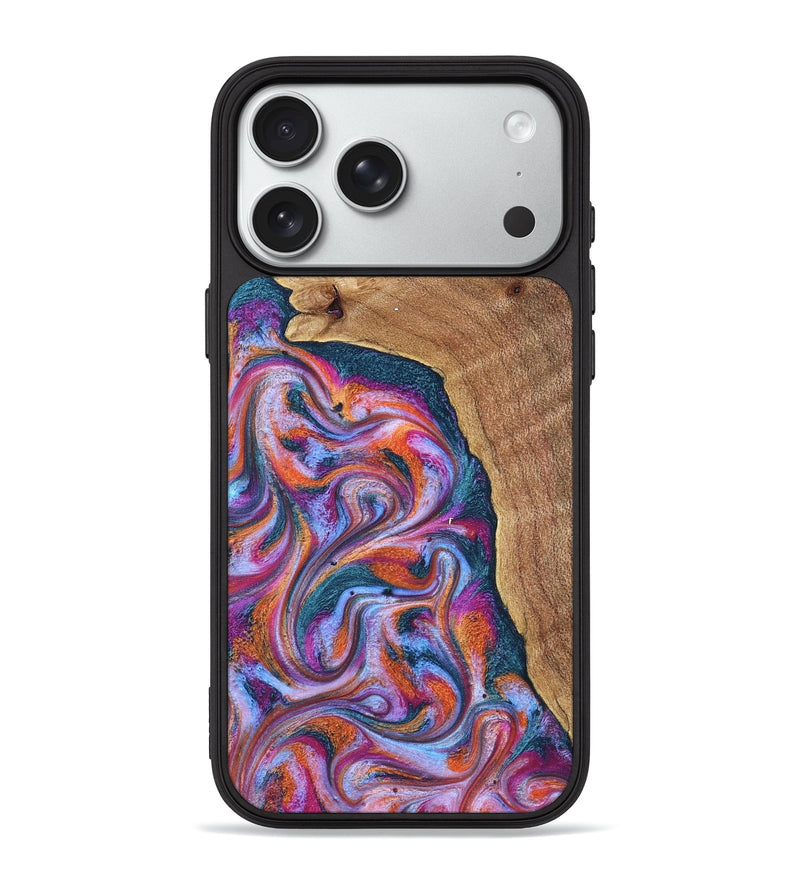 iPhone 18 Pro Max Wood Phone Case - Alyse (Blue, 831917)
