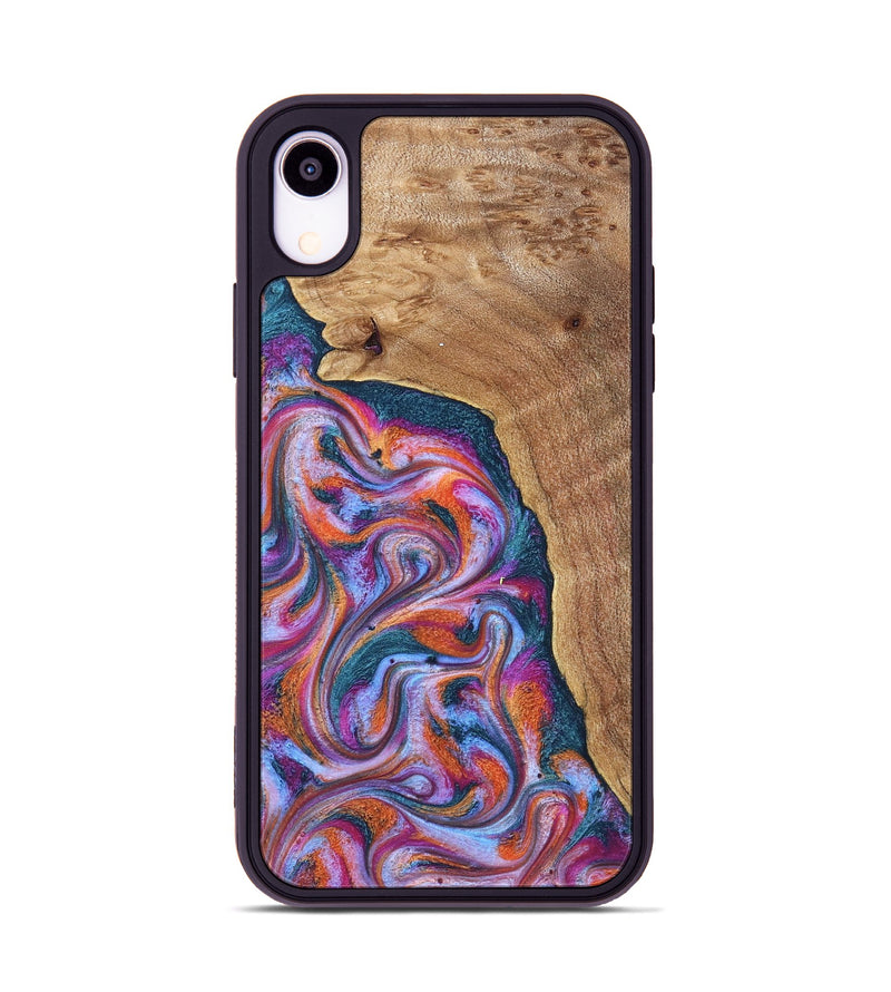 iPhone Xr Wood Phone Case - Alyse (Blue, 831917)