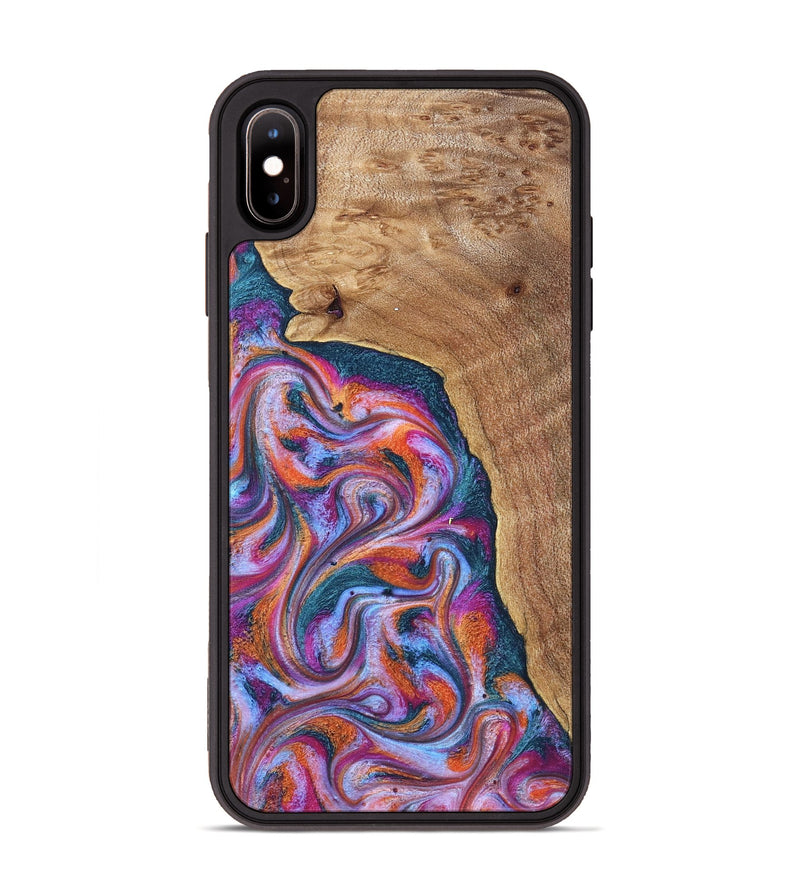 iPhone Xs Max Wood Phone Case - Alyse (Blue, 831917)
