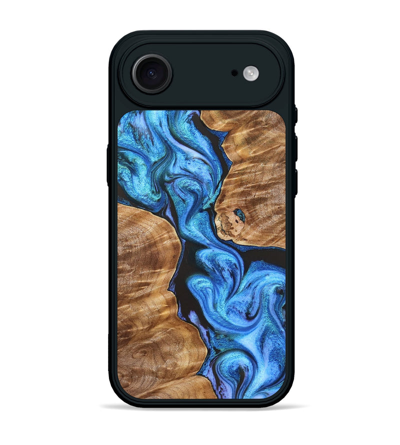 iPhone 17 Air Wood Phone Case - Blanch (Blue, 831918)