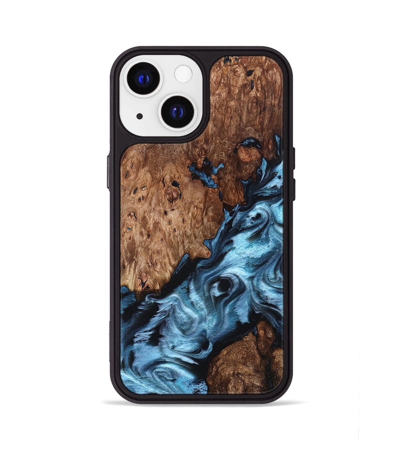 iPhone 13 Wood Phone Case - Ruben (Blue, 831919)