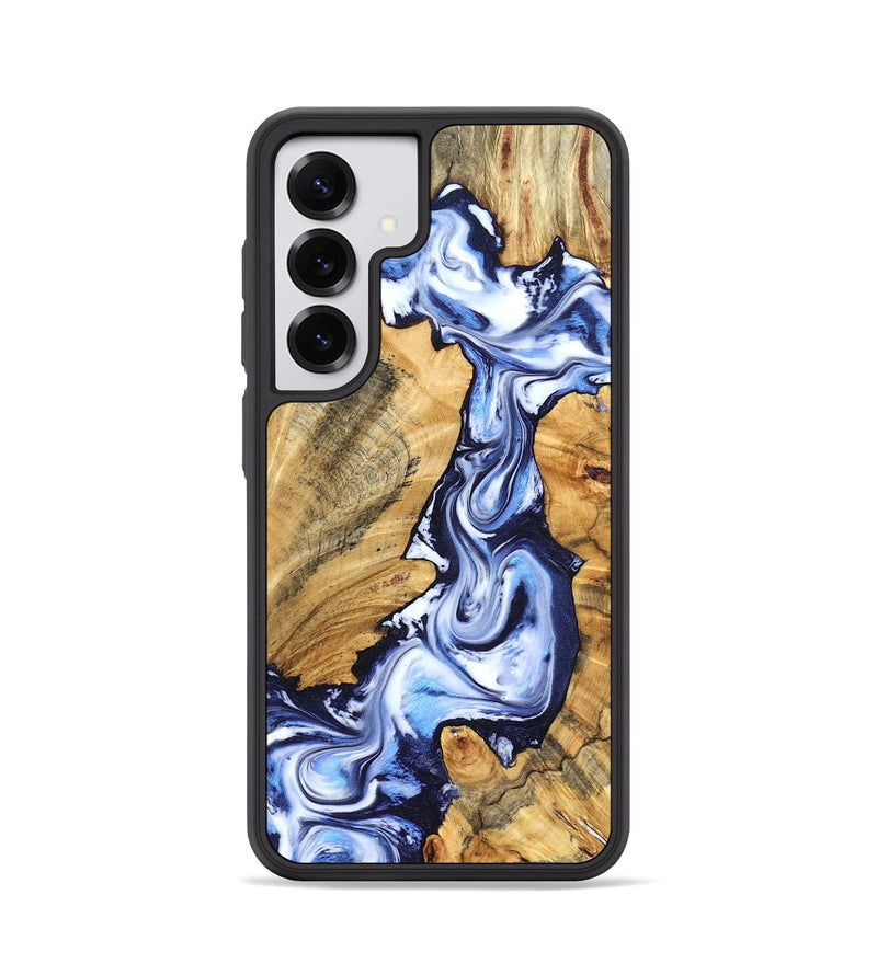 Galaxy S25 Wood Phone Case - Chester (Blue, 831920)