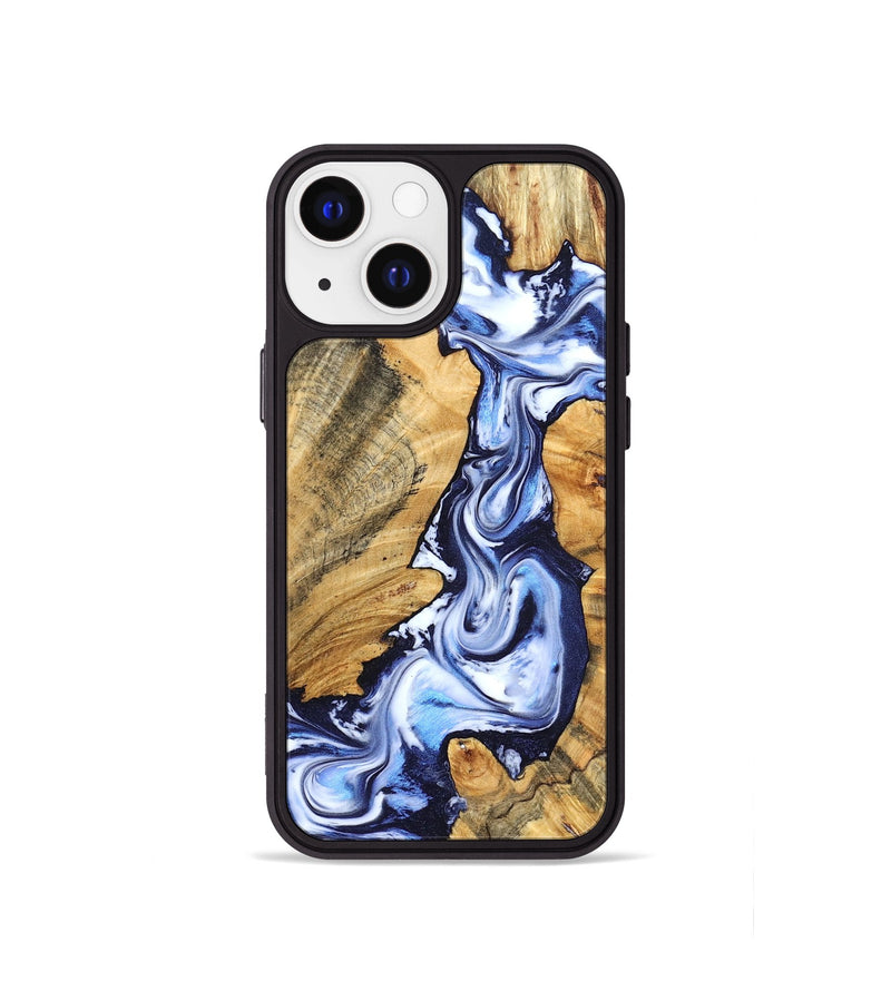 iPhone 13 mini Wood Phone Case - Chester (Blue, 831920)