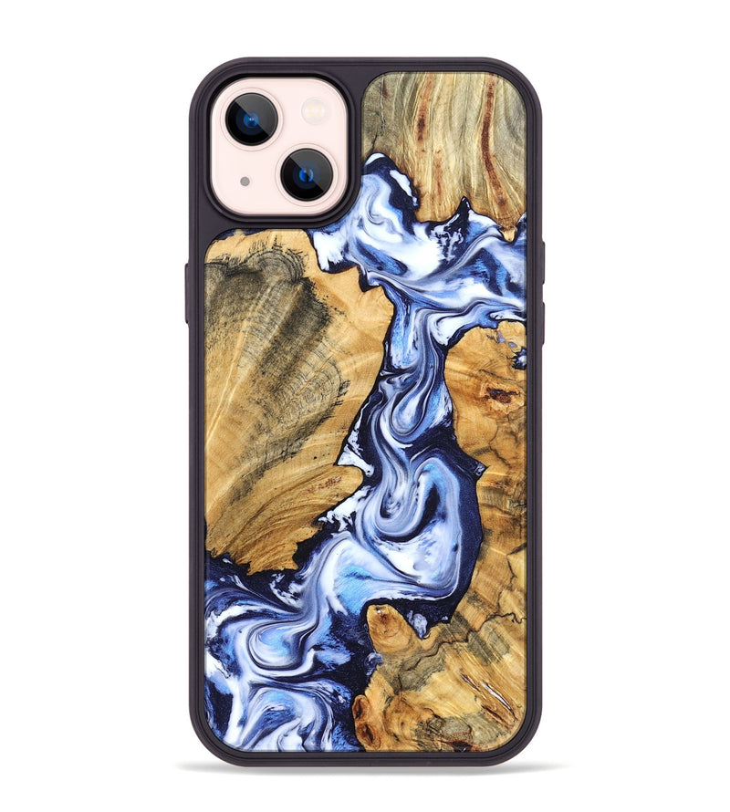 iPhone 14 Plus Wood Phone Case - Chester (Blue, 831920)