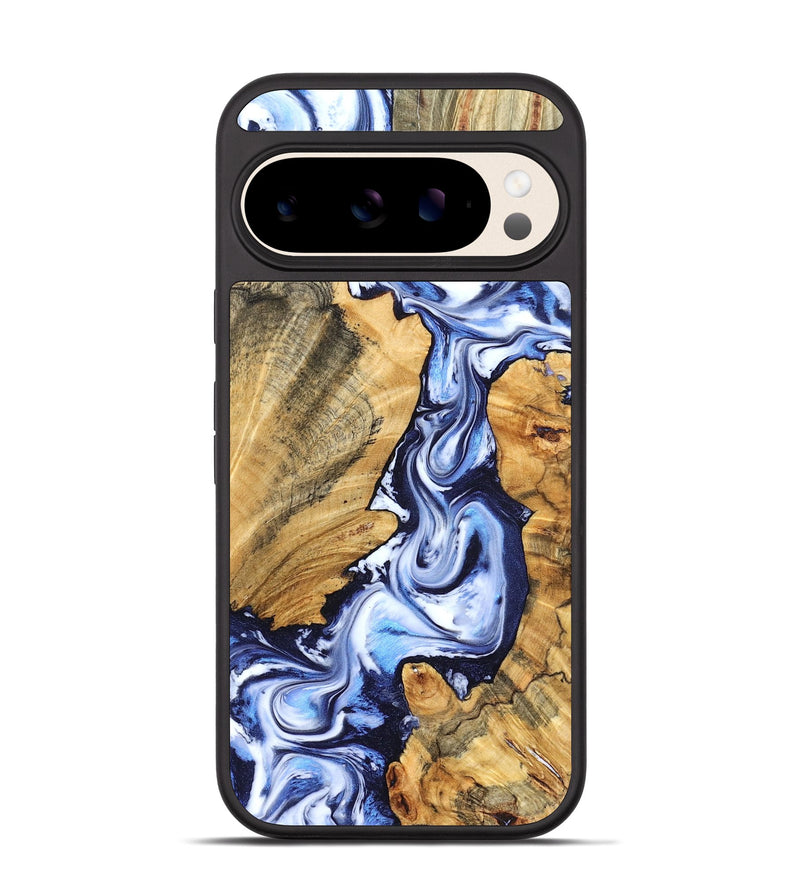 Pixel 10 Wood Phone Case - Chester (Blue, 831920)