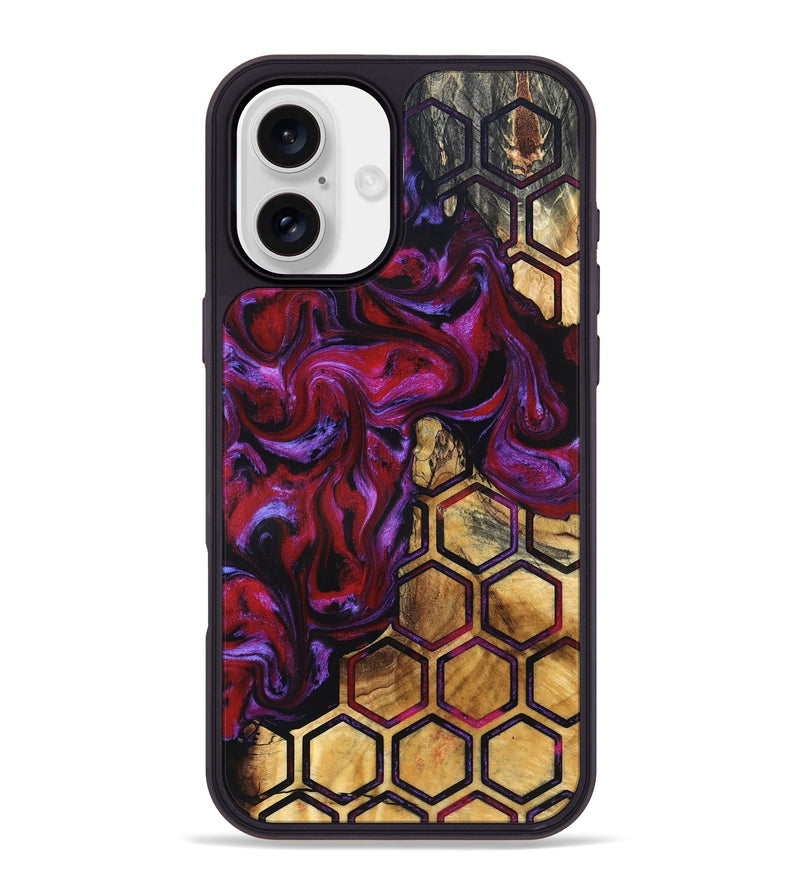 iPhone 16 Plus Wood Phone Case - Melva (Pattern, 831921)