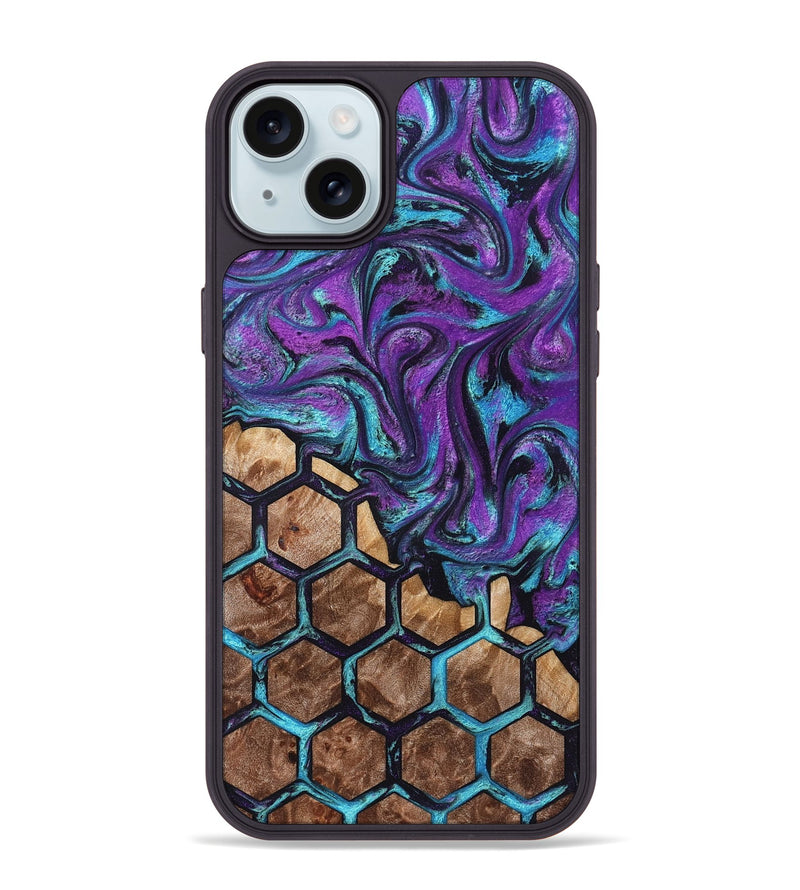 iPhone 15 Plus Wood Phone Case - Brylee (Pattern, 831922)