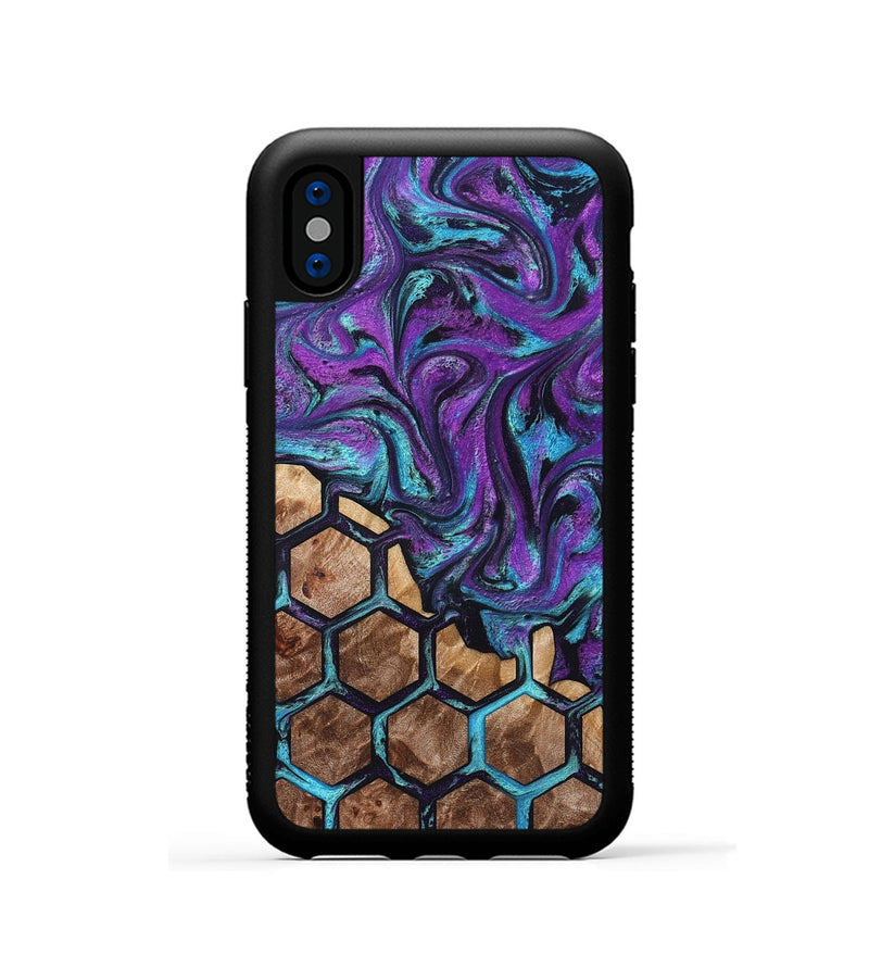 iPhone Xs Wood Phone Case - Brylee (Pattern, 831922)