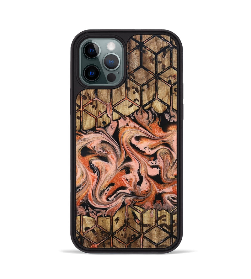 iPhone 12 Pro Wood Phone Case - Malachi (Pattern, 831923)