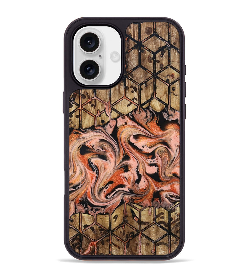 iPhone 16 Plus Wood Phone Case - Malachi (Pattern, 831923)