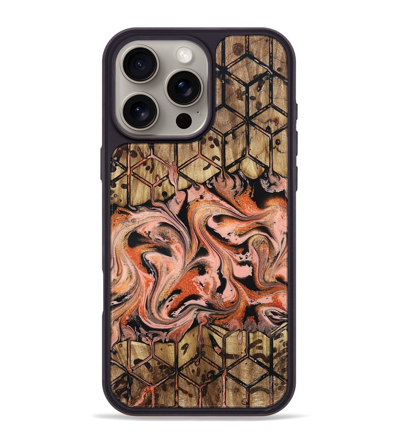 iPhone 16 Pro Max Wood Phone Case - Malachi (Pattern, 831923)
