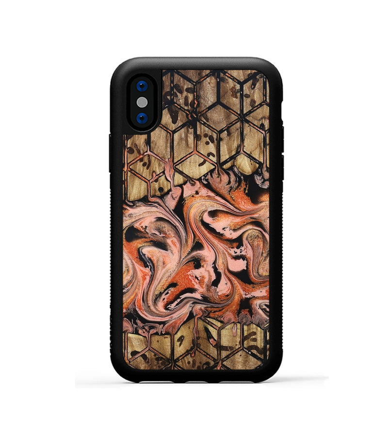 iPhone Xs Wood Phone Case - Malachi (Pattern, 831923)