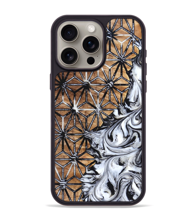 iPhone 15 Pro Max Wood Phone Case - Mariam (Pattern, 831924)